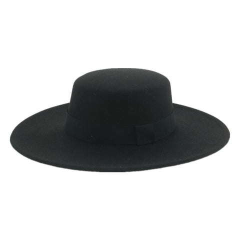 Brim Dress Men Caps Felted Hat Panama Church-MF01008-Veeddydropshipping