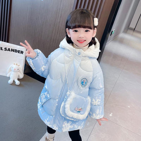 Girls Winter Thermal Padding Jackets and Coats Child Warm Outerwear for Girls-TB01243-Veeddydropshipping