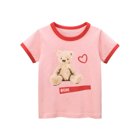 HH Girls T shirt Summer Cartoon Baby Girl T-shirt Kids Clothes Cotton-TB00945-Veeddydropshipping