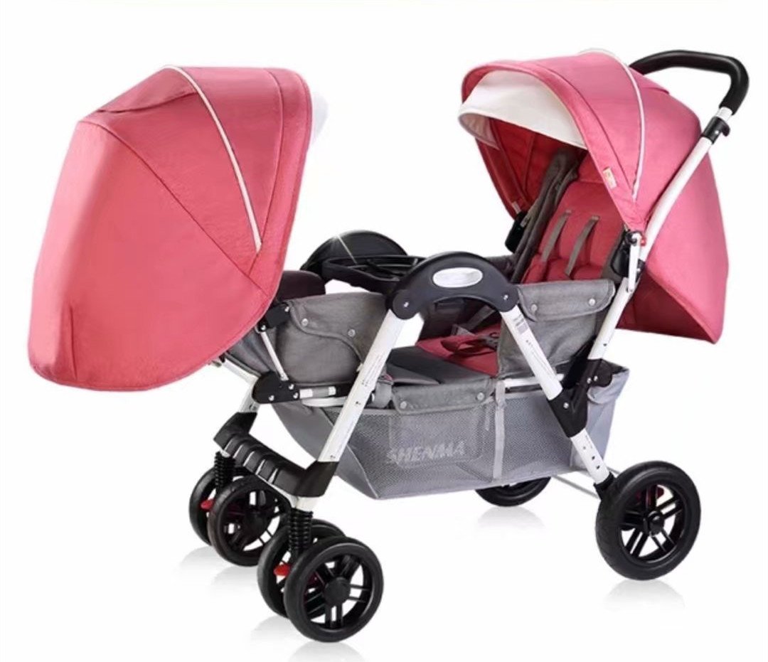 Twin baby stroller baby can sit and lying,double baby stroller carriage-TB00380-Veeddydropshipping