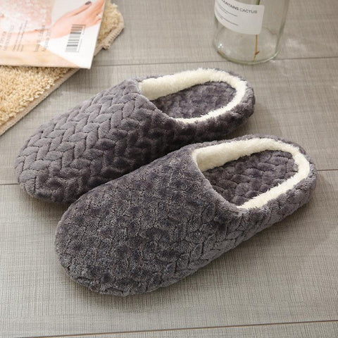 Slipper Anti Slip Autumn Winter Shoes Woman House-BS01219-Veeddydropshipping