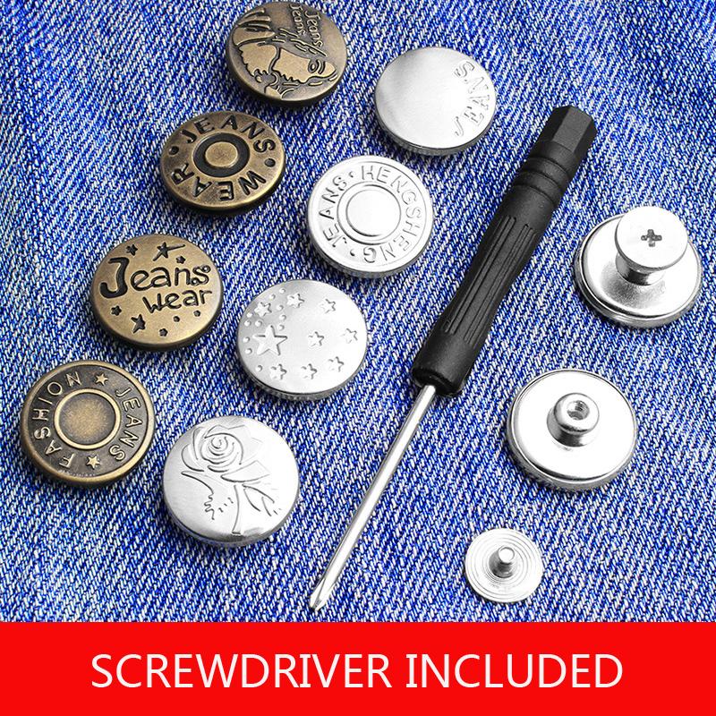 Screw Bronze Metal Buttons for Clothing Pants-HA00023-Veeddydropshipping