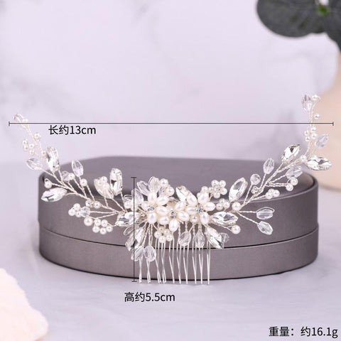 Wedding Hair Comb Pearl Hair Pins and Clips for Women  -JW00473-Veeddydropshipping