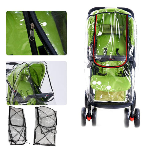 1pc Portable Universal Waterproof Rain Cover Wind Dust Shield Canopy Baby Strollers-TB00404-Veeddydropshipping