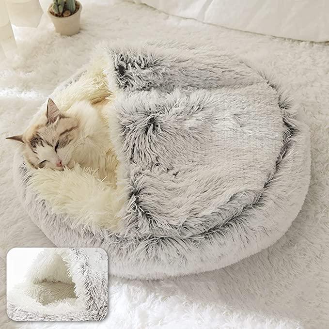 Pet Cat Bed Round Cat Cushion House-HA01972-Veeddydropshipping