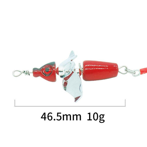 Fishing Propeller Lure Noisy Spinner Bait 360 Degree Rotation Pure Copper Sequins -OS00467-Veeddydropshipping