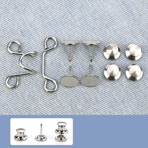 Detachable Retro Metal Buttons Snap Fastener Pants-HA00191-Veeddydropshipping