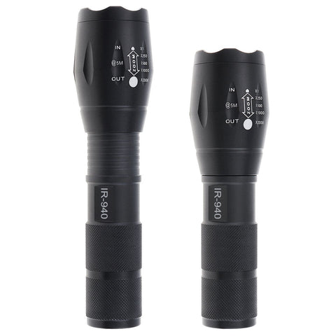 LED Tactical IR Flashlight 1000 Lumen Zoomable Focus 940nm 850nm Torch-TI00789-Veeddydropshipping