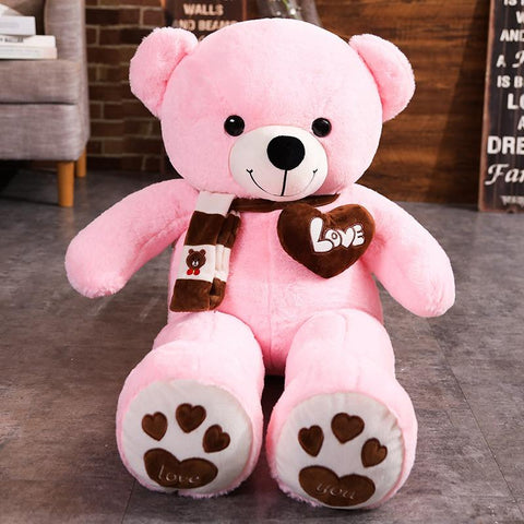 New Hot High Quality 4 Colors Teddy Bear With Scarf Stuffed Animals Bear-TB01546-Veeddydropshipping