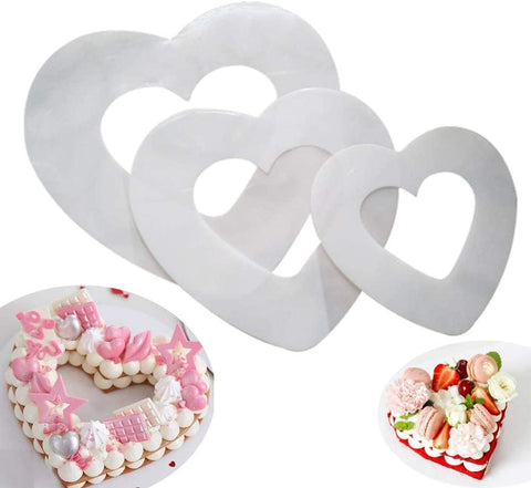 Heart-shaped Cake Stencils Baking Templates-HA01209-Veeddydropshipping