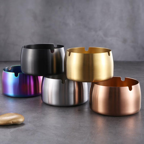 Windproof Ashtray abletop Smoke Stainless-HA01006-Veeddydropshipping