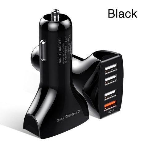 LOVECOM 30W 4 Ports Car Charger Quick Charge 3.0-PA01126-Veeddydropshipping