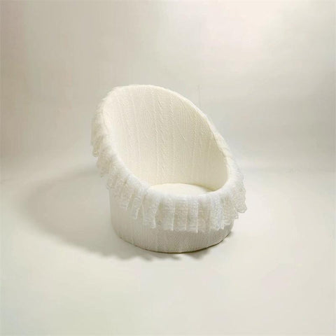 Sunshine Newborn Photography Props Lace Round Sofa Chair-TB00762-Veeddydropshipping