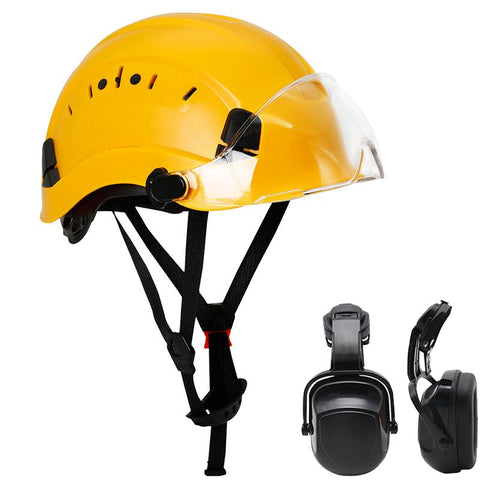 Safety Helmet with Goggles Protective Hard Hat-CO00687-Veeddydropshipping