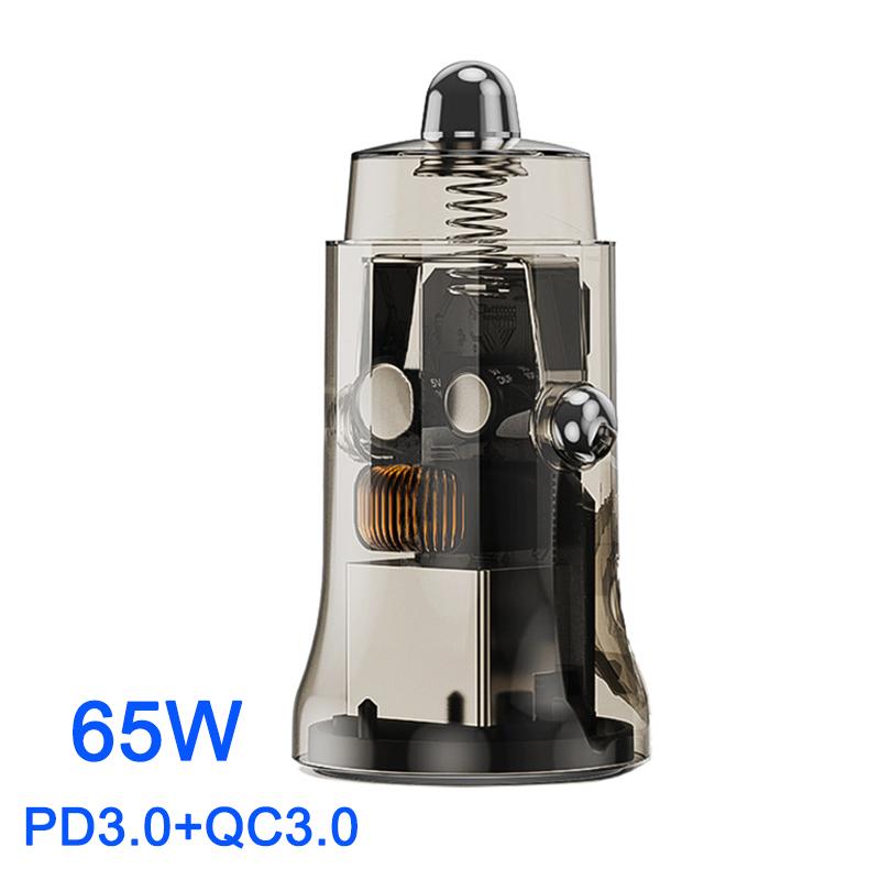 65W Car Charger USB C Fast Charging Adapter-Veeddydropshipping