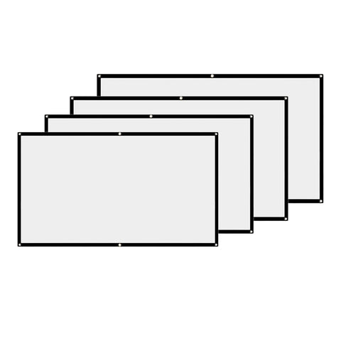 16:9 Projection Screen Cloth Home Theater Film Projector Cloth Curtain 60-100&quot-CE01003-Veeddydropshipping