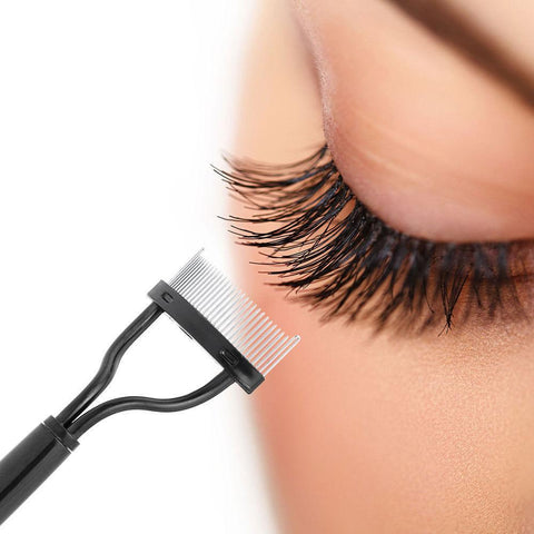 Eyelash Curler Metal Eyelash Brush Comb-BH00763-Veeddydropshipping