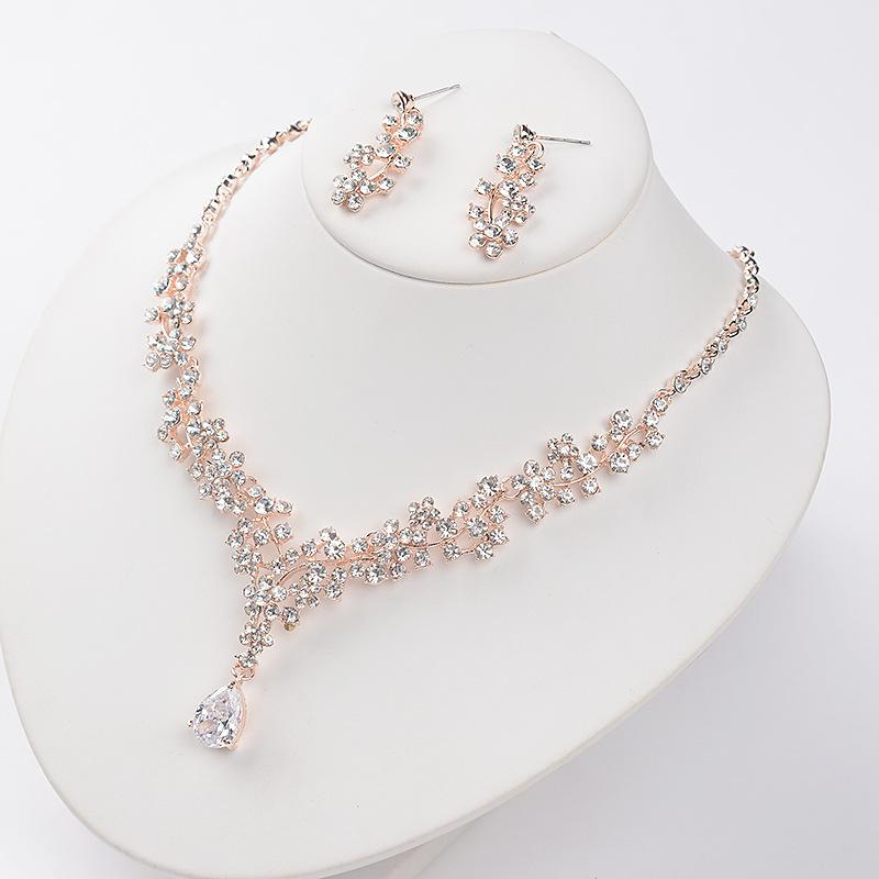 Stud Earring Fashion Jewelry set for Women Bridal -JW00344-Veeddydropshipping