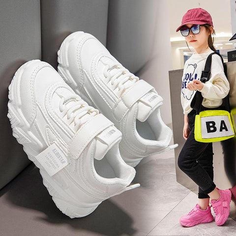 Spring New Kids Sneakers 2023 PU Girls Casual Mesh-TB00119-Veeddydropshipping