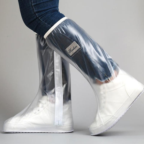 High Tube Rain Shoe Cover with Pressed Edge Thickened-HA00999-Veeddydropshipping