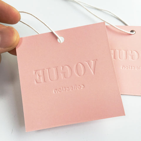 Custom Embossed Brand Logo Bags Swing Hang Tag-HA00087-Veeddydropshipping