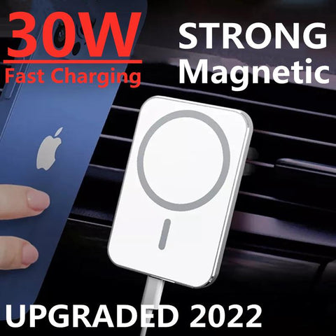 30W Magnetic Car Phone Holder Wireless Charger-PA01104-Veeddydropshipping