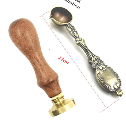 Wax Stamp Exquisite Wood handle-HA00038-Veeddydropshipping