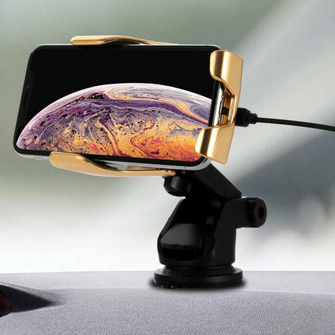 Qi Automatic Clamping 10W Wireless Charger Car Phone Holder Smart Infrared Sensor-PA00517-Veeddydropshipping