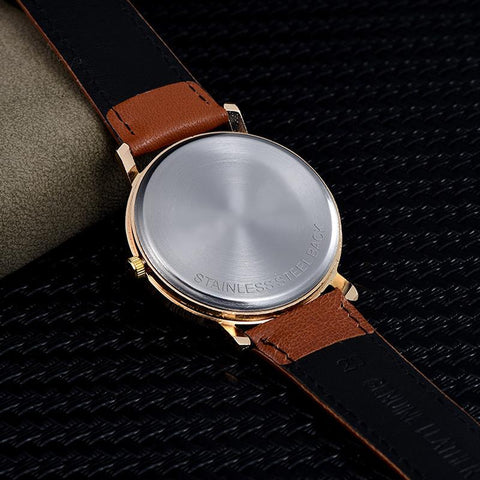 Van Gogh's Starry Sky  Watches Leather Strap Quartz Clock Couple Gift -JW01077-Veeddydropshipping