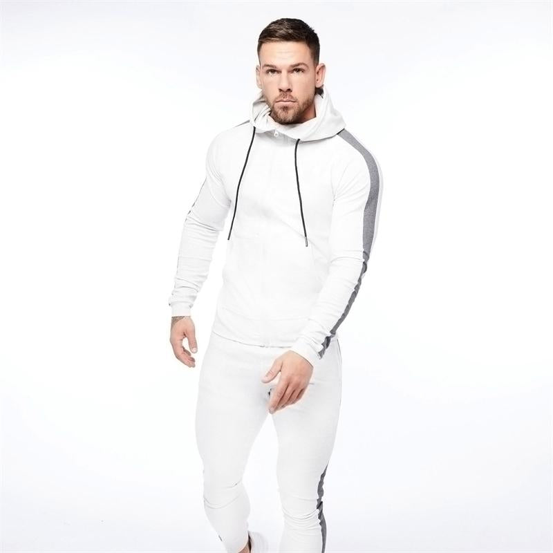 Cotton Zip Hoodie Colorblock Solid Color Casual-Veeddydropshipping