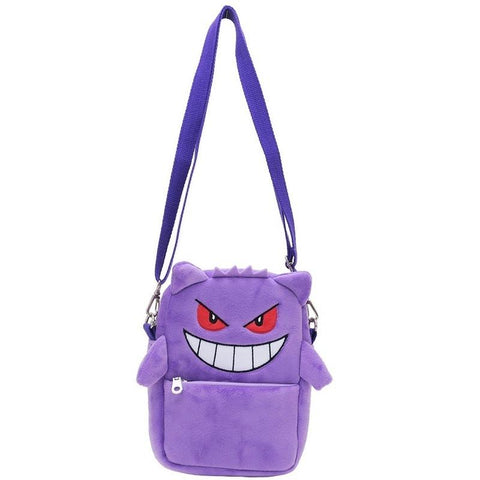 Pokemon Gengar Psyduck messenger bag plush backpack-TB00068-Veeddydropshipping