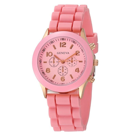 Fashion Luxury Brand Silicone Quartz Wrist Watch For Female -JW01017-Veeddydropshipping