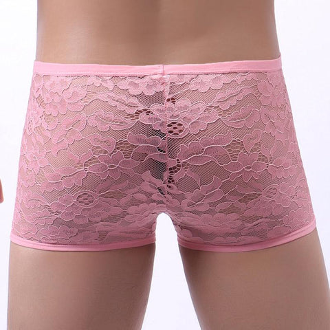 See-through Gay Male Panties Low-waist Penis Pouch Men Boxershorts-MF01517-Veeddydropshipping
