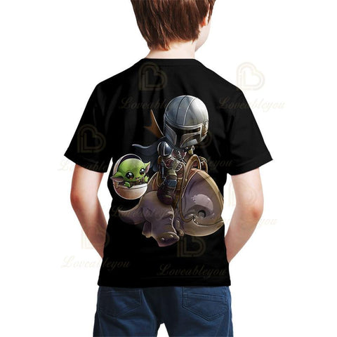 Baby Yoda Mandalore T Shirt Disney Men Women Children Wars T-shirt-TB01176-Veeddydropshipping