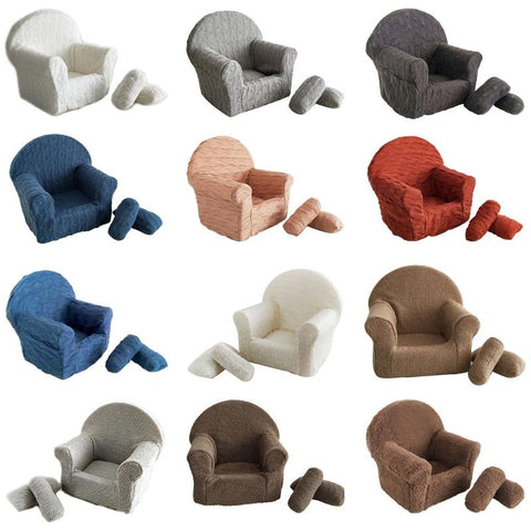 3 Pcs/set Newborn Baby Posing Mini Sofa Arm Chair Pillow Infant Photography-TB00774-Veeddydropshipping