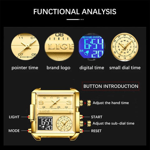 Luxury Original Men Sports Wrist Watch Quartz Steel Waterproof-JW00788-Veeddydropshipping