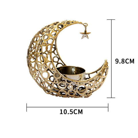 Mubarak Candle Holder Banner Ramadan Decoration-HA00583-Veeddydropshipping