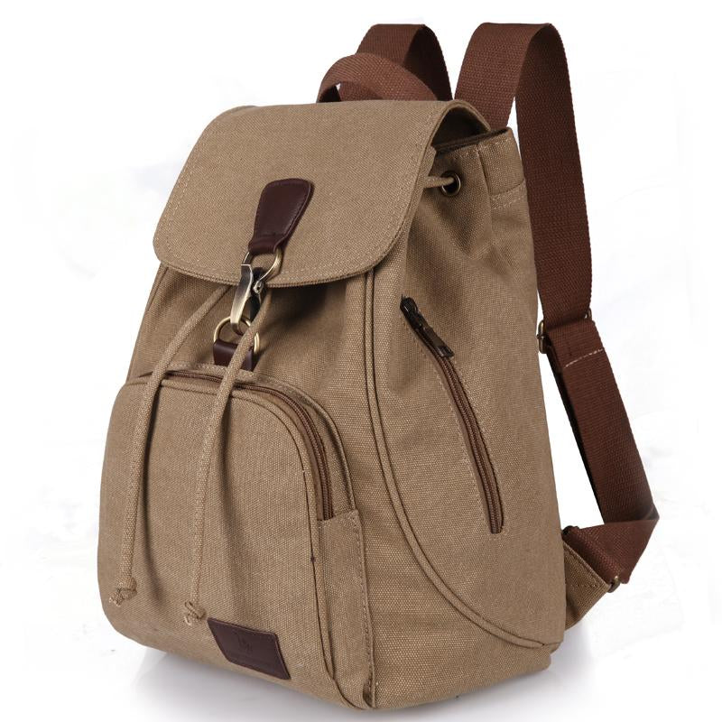 Cotton Women Travel Bag Fashion Drawstring Laptop School Bags-BS00061-Veeddydropshipping
