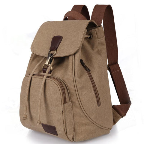 Cotton Women Travel Bag Fashion Drawstring Laptop School Bags-BS00061-Veeddydropshipping