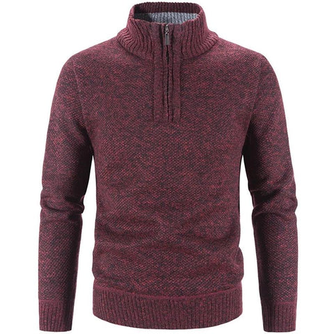 Fleece Thicker Sweater Half Zipper Turtleneck Warm-MF00004-Veeddydropshipping