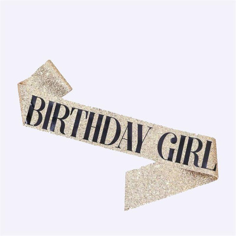 Birthday Queen Party Shoulder Strap Girdle Supplies-HA00606-Veeddydropshipping