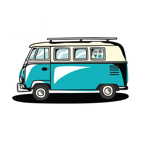 Car Sticker Exterior Parts for Surf Van Vinyl Motorcycle Stickers Rear-AM00069-Veeddydropshipping