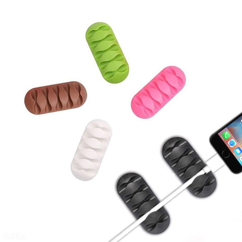 Cable Winder Cord Organizer Earphone Holder Charger wire fixing device Desktop Phone Cables-PA00910-Veeddydropshipping