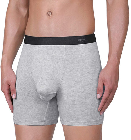Bamboo Rayon Separate Pouch Underwear Long Leg Boxer-MF01650-Veeddydropshipping