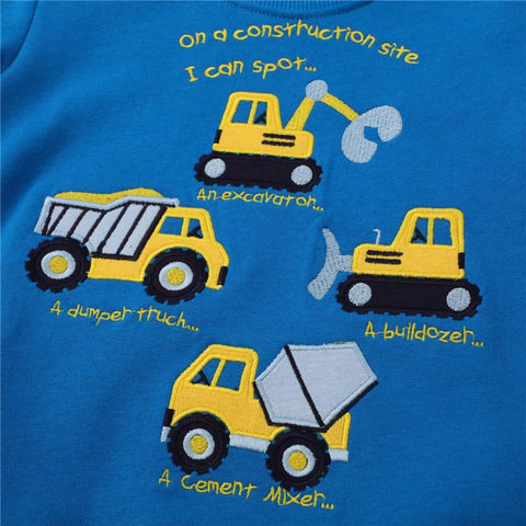Jumping Meters Autumn Winter Children&#39;s Sweatshirts With Cars-TB01345-Veeddydropshipping