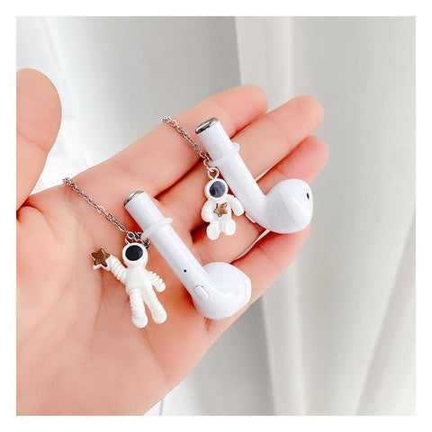 Headphone Necklace For Women Daisy Flower Astronaut Star -JW01243-Veeddydropshipping