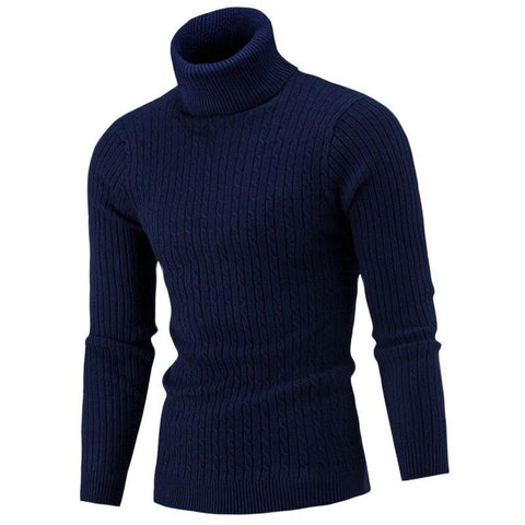 Autumn Winter Turtleneck Sweater Knitting Pullovers-MF00108-Veeddydropshipping