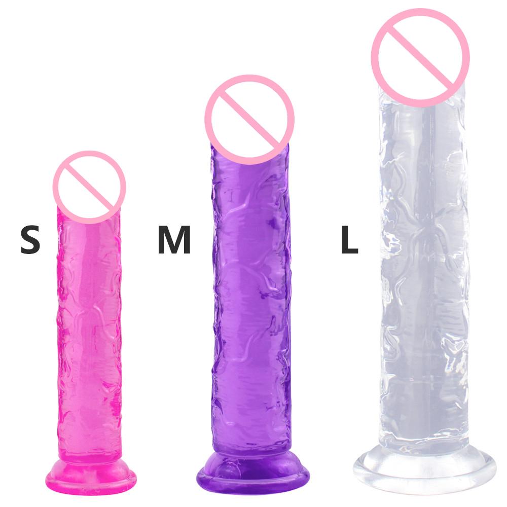 Realistic Dildo With Suction Cup Huge Jelly Dildos Sex Toys for Woman Men Fake -BH01187-Veeddydropshipping