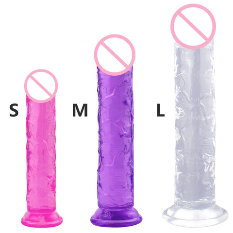 Realistic Dildo With Suction Cup Huge Jelly Dildos Sex Toys for Woman Men Fake -BH01187-Veeddydropshipping