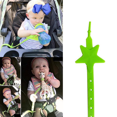 Baby Accessories Star Pacifier Chain Strap Silicone Stroller Hook Toy-TB00739-Veeddydropshipping